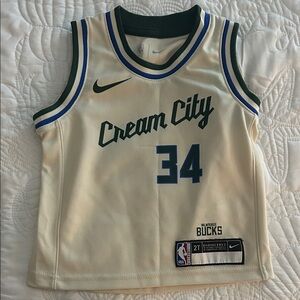Nike Cream City Bucks Basketball Jersey